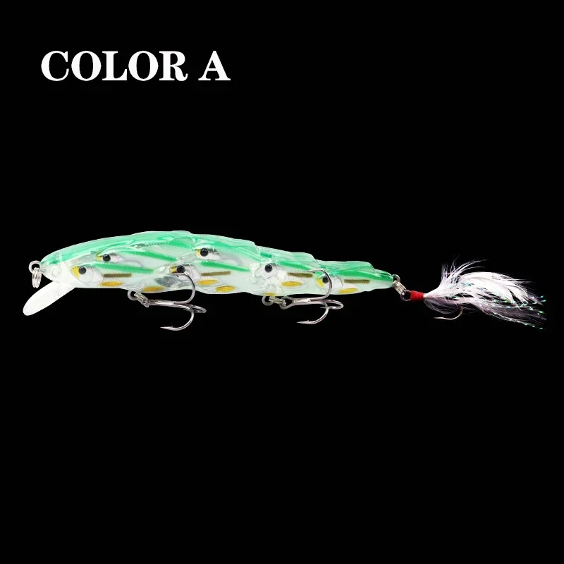 New Feather Bass Minnow Crankbait 6