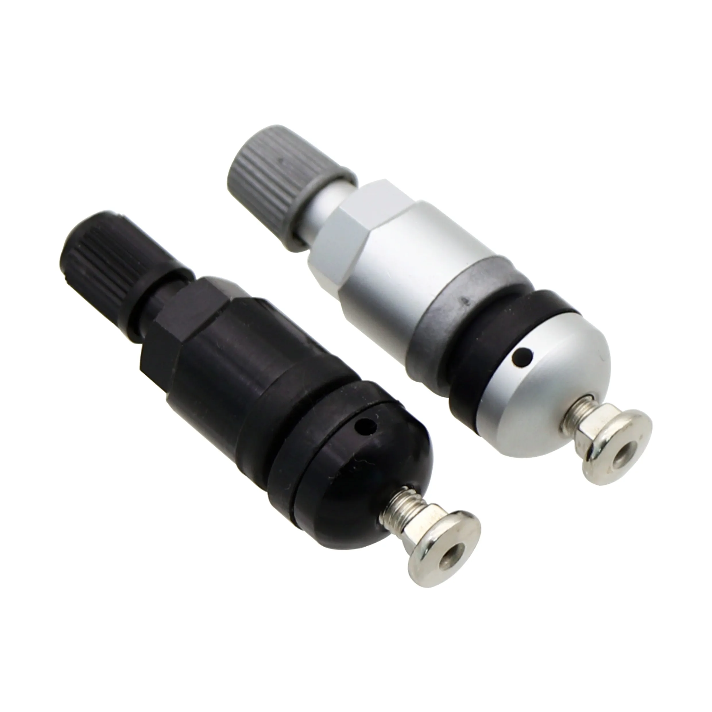 Premium Alloy Tubeless Tire Valve Set - 4 Pieces (Available in Silver or Black)