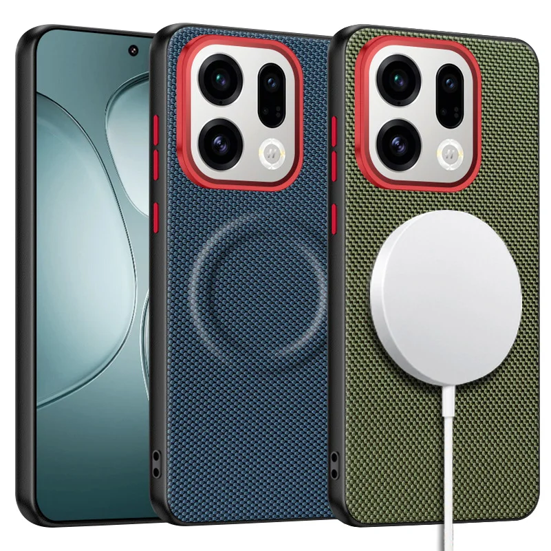 Enhanced Magnetic Ring with Red Circle Lens Protector - Slim Case Cover