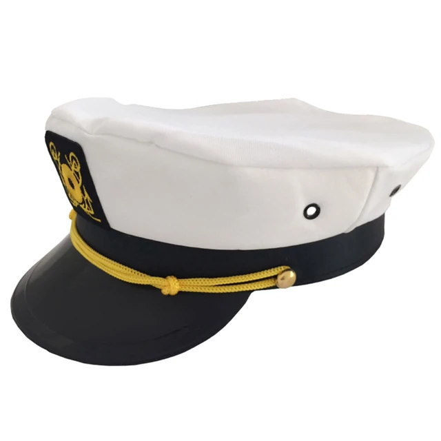 Sombrero de capitán de barco marinero para niños y adultos, diseño de  Almirante de los Marines de la Marina para hombres y mujeres