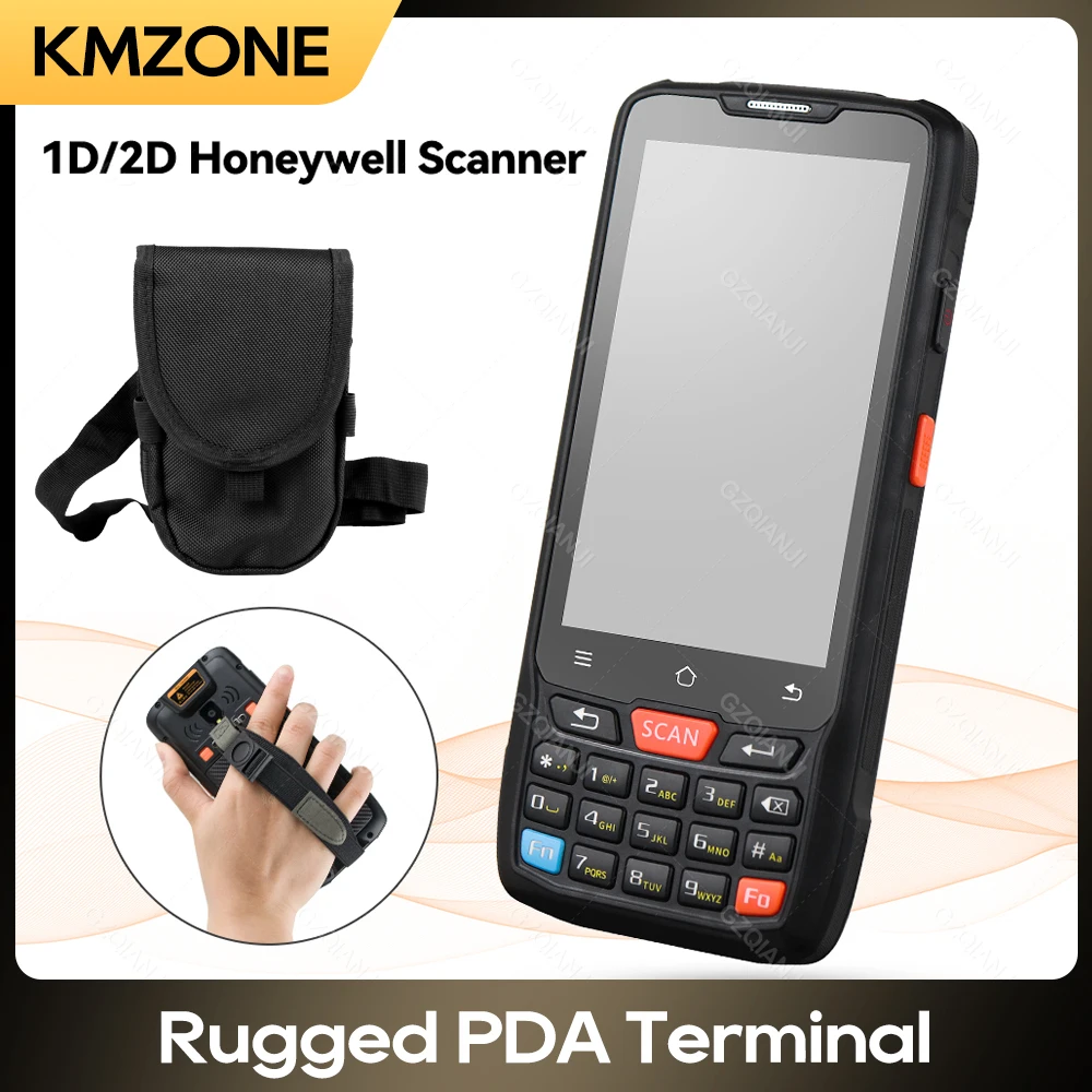 Android 8.1 Pda Robusto Terminale Palmare Data Collector 1D 2D Qr Scanner Di Codici A Barre 4G Bluetooth Wifi Gps Nfc Pos Pda Marsupio