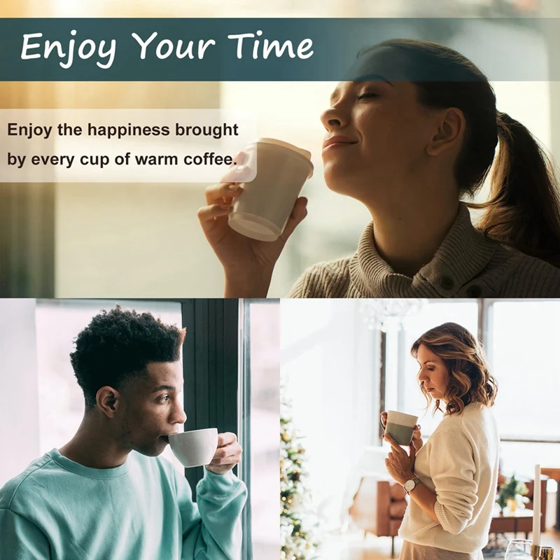 Smart Coffee Mug Warmer,Wax Candle Warmer Plate With Timer, Electric Coffee Warmer With Auto Shut Off Easy To Use 4