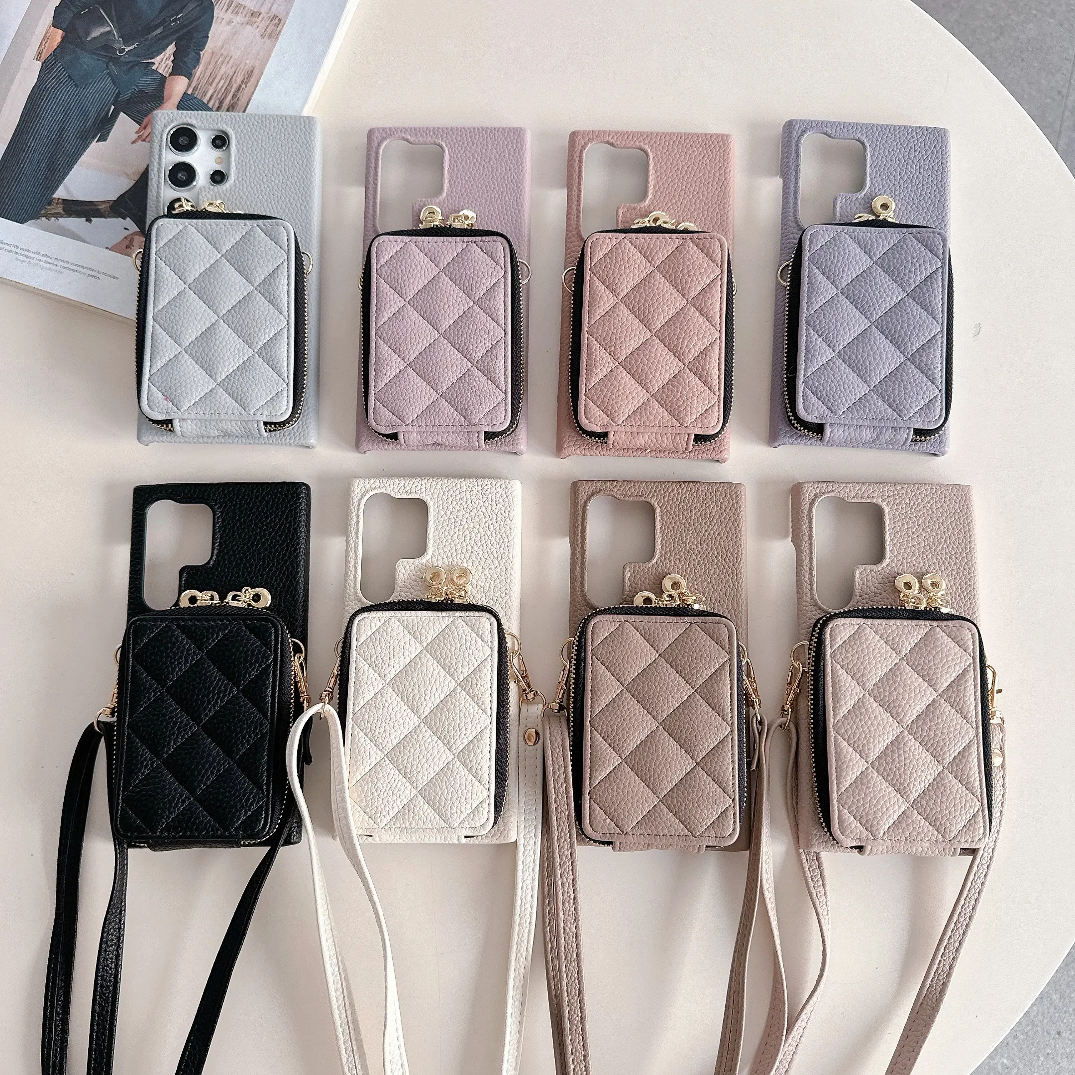 Crossbody Phone Case With Card Holder For Samsung Galaxy Models_voghion.com