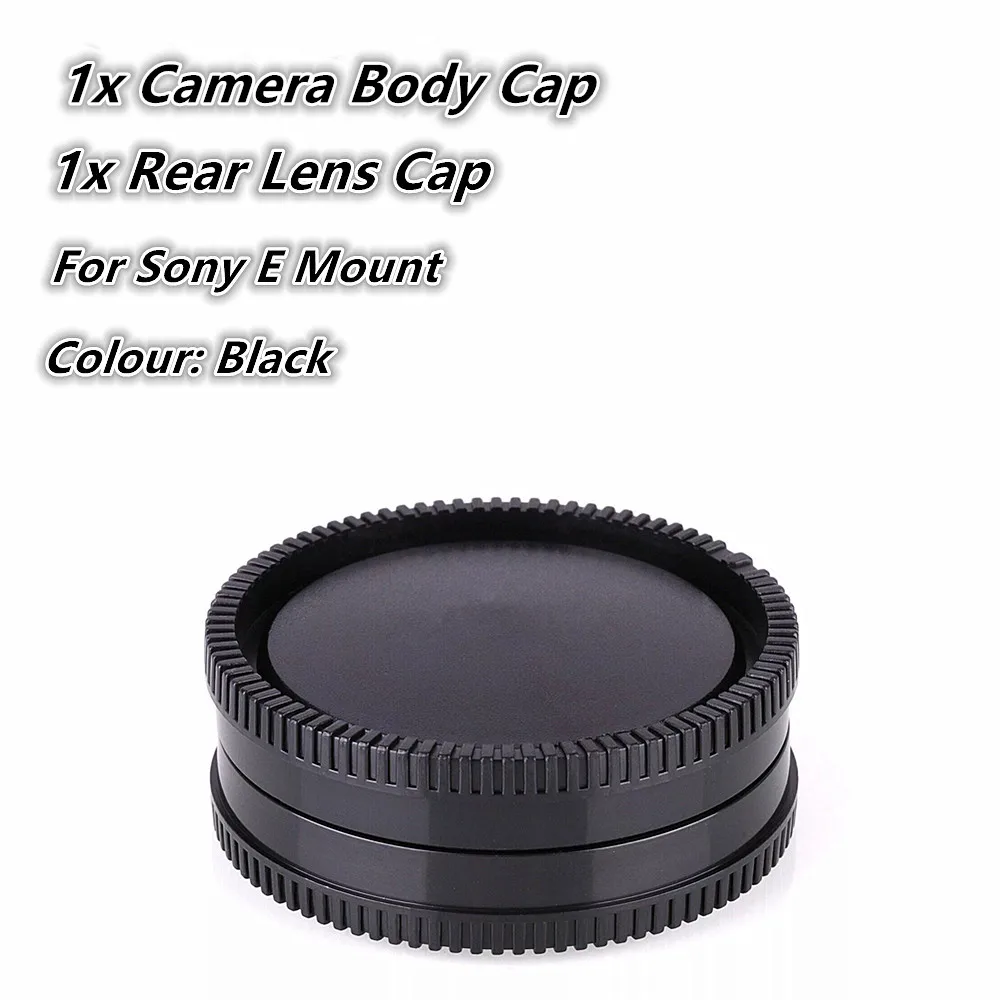 E Mount Camera Body & Rear Lens Cap