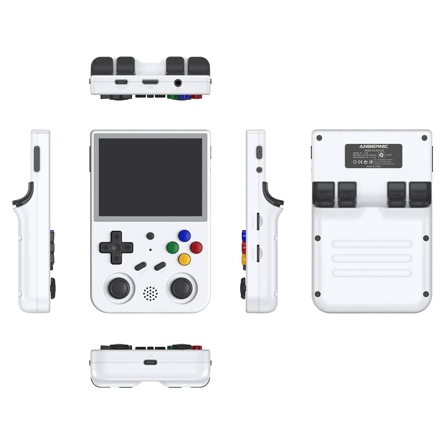 

Anbernic New Design Fc Classic 3.5 Inch Gaming Handled Consolas De Jogo Retro Game Console 30000 Games Rg353vs Rg353v