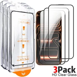 3 - Pack Privacy Screen Protector - Tempered Glass Anti - Spy Film with Dust - Free Installation - iPhone 17 Air (HD Clear Glass - 3Pack)