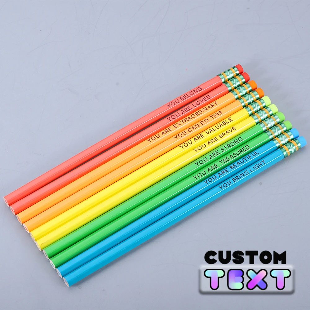10pcs Colors Pencils Professional Oil Wood Soft Watercolor Pencils Free Customization for School Draw Sketch Art Supplies
