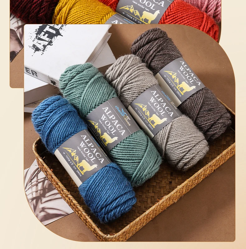 1 Beutel = 8 Stück = 800g. Sonderangebot: Hochwertiges Alpaka-Wollgarn, zart und weich, reizt die Haut nicht, mehrfarbige Garnknäuel für handgemachtes Stricken im Herbst und Winter, geeignet für Männer und Frauen, zum Herstellen modischer Geschenke, DIY-Stricksets, warme Pullover, Mäntel, Schals, Mützen, Handschuhe, Strickhosen und Kniewärmer. – Detail 12