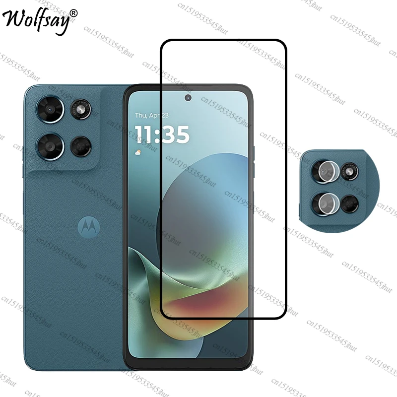 Premium Full Glue Tempered Glass Screen and Camera Protector