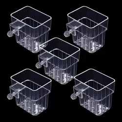 Transparent Hanging Aquarium Plant Holder for Aquatic Cultivation and Decoration (5PCS)