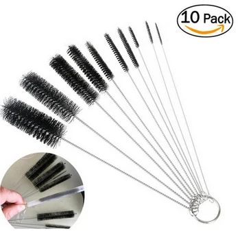 10PCS Kitchen All for Convenience Straw Cleaning Brush Bottlebrush Clean Baby Bottles Cleaning Brush Magic Sponge Cleaning Home 1