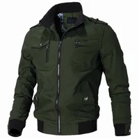 2023 Autumn Mens Bomber Jackets Casual Male Army Military Jackets Mens Cotton Slim Outwear Windbreaker Baseball Coats Clothing