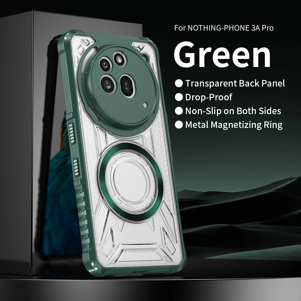 Transparent Magnetic Bumper Anti-Drop Phone Case