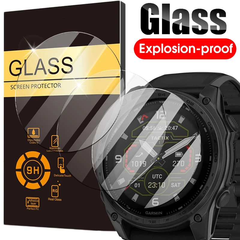 Garmin Tactix 8 용 HD 프리미엄 강화 유리 Tactix 8 액세서리 용 51mm 47mm 안티 스크래치 필름 Smartwatch 화면 보호기