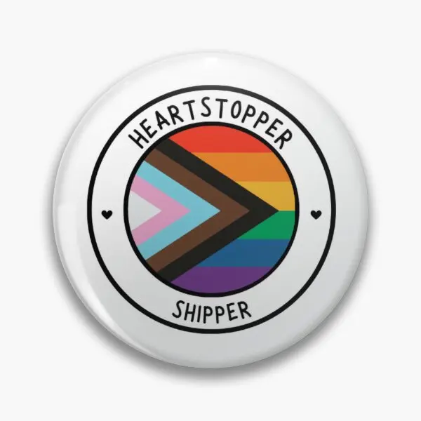 Heartstopper Shipper Flag Soft Button Pin Spilla Cappello Lover Badge Spilla Moda Regalo Decor Metallo Vestiti Creativi Gioielli