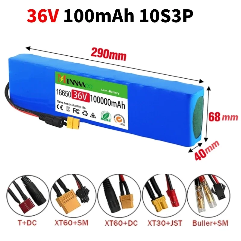 

10S3P 36V 20Ah Battery ebike battery pack 18650 Li-Ion Batteries 350W 500W For Xiaomi Mijia M365 Electric Bicycle Scooter