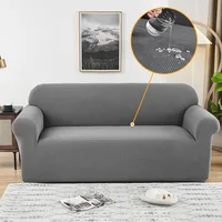 Waterproof Jacquard Sofa Cover for Lvingroom Bedroom L Shape Adjustable Couch Cover 1/2/3/4 Seate Elastic Slipcover Sofa Cover 1