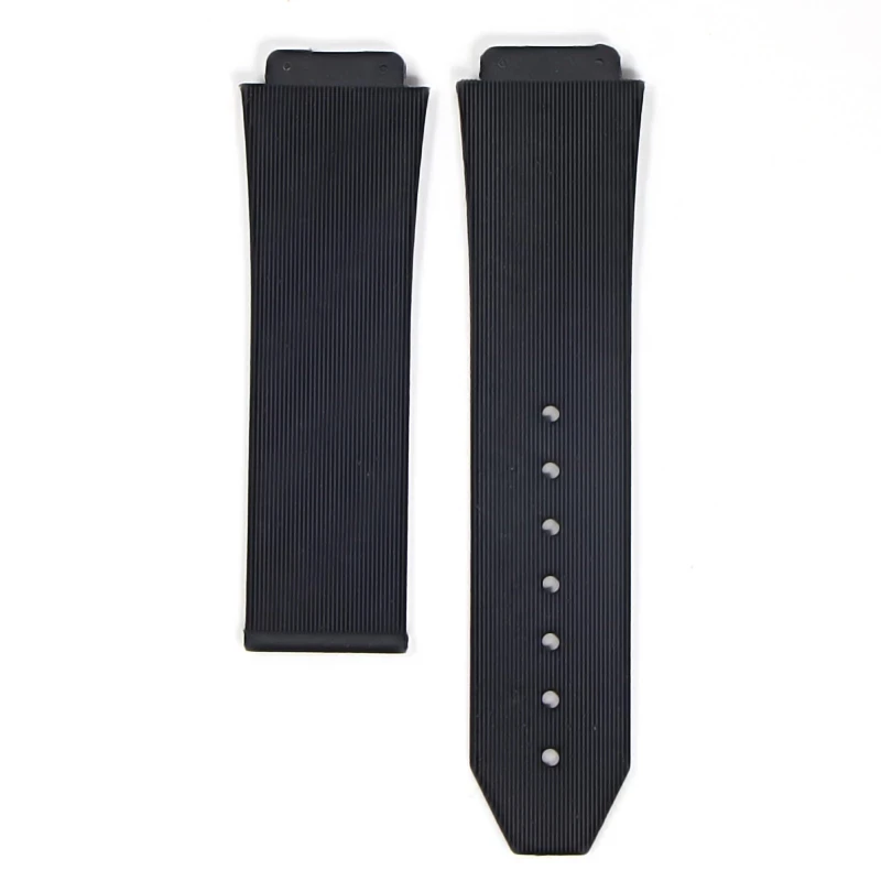 

Six Sizes for HUBLOT Classic Fusion Universe Big Bang Series Men Women Silicone Watch Strap Vertical Stripe Road Bracelet 25mm