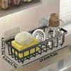 Easy-to-Install Kitchen Sink Organizer, No Drilling Required, Multipurpose Storage Rack Suitable for Sponges,Brushes, and Towels 6