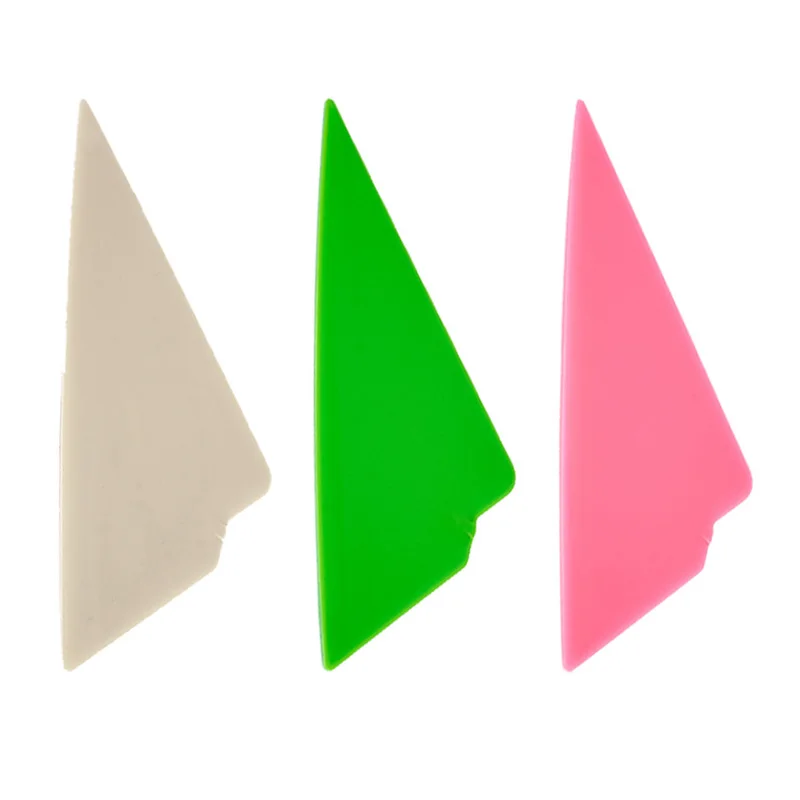 3 Hardness Car Corner Triangle Squeegee Window Tint Kit Plastic Card Scraper Tight Spaces Wrap Vinyl Curves Slot Tint Tool