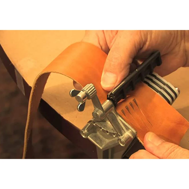 Tandy Leather Table Top Lace Cutter For Fringe Braiding Strip Belts and