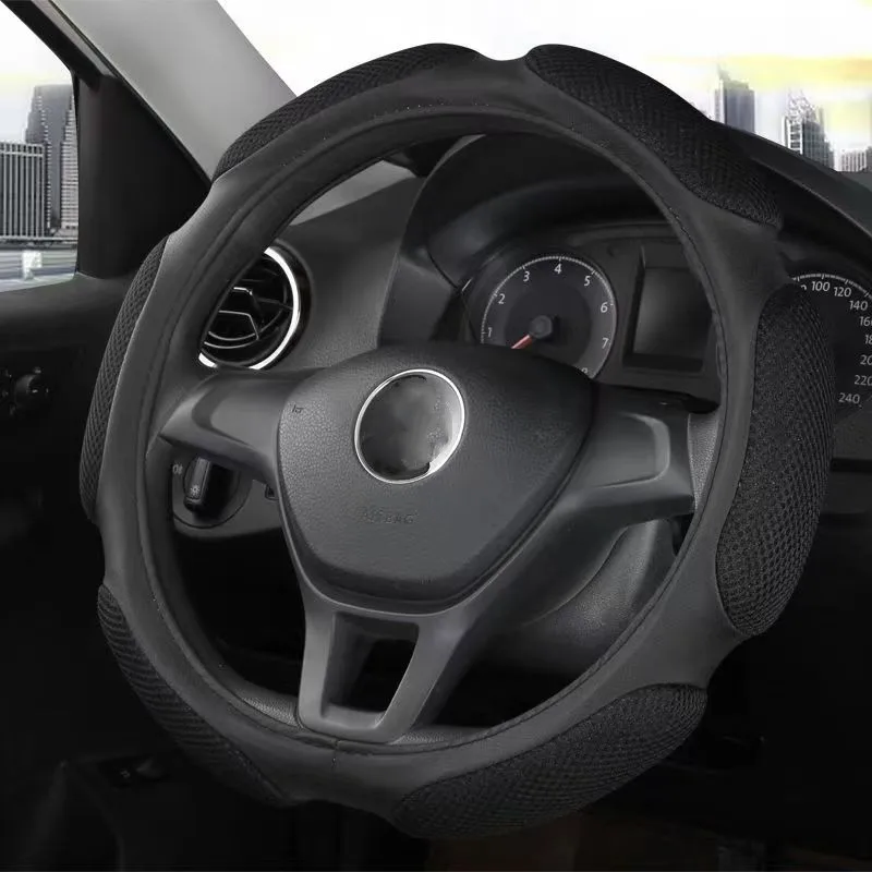 Luxurious 38cm Steering Wheel Cover - Premium Interior Car Accessory