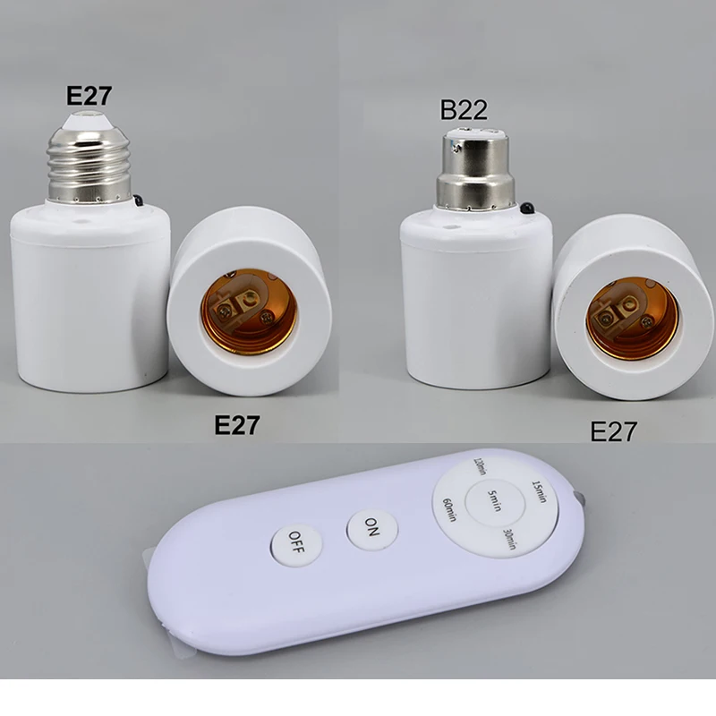 E27 or B22 Remote Control Light Bulb Base Socket S4013f783f36b43bb9f9add10f7462af6a
