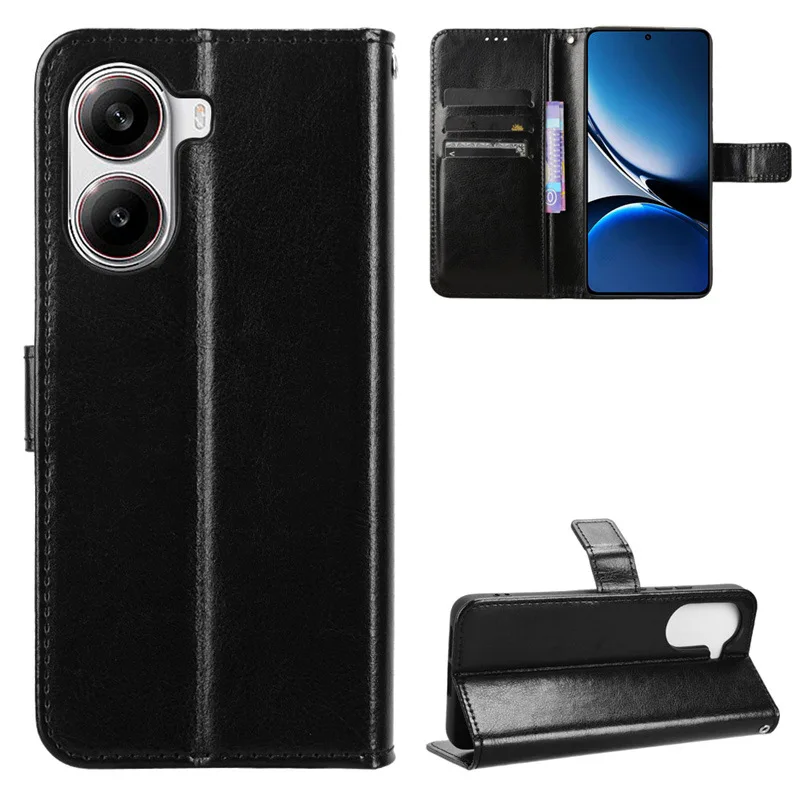 Premium Flip Leather Wallet Case with Card Slots and Kickstand - Protective Cover