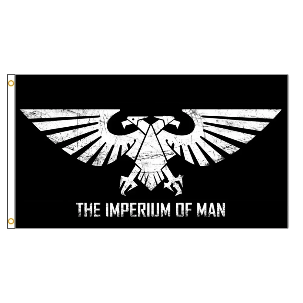 

3x5ft Banners Dropshipping Outdoor Haning Home Party Decor The Imperium Of Man Flag Decoration Banner Flag Banner B
