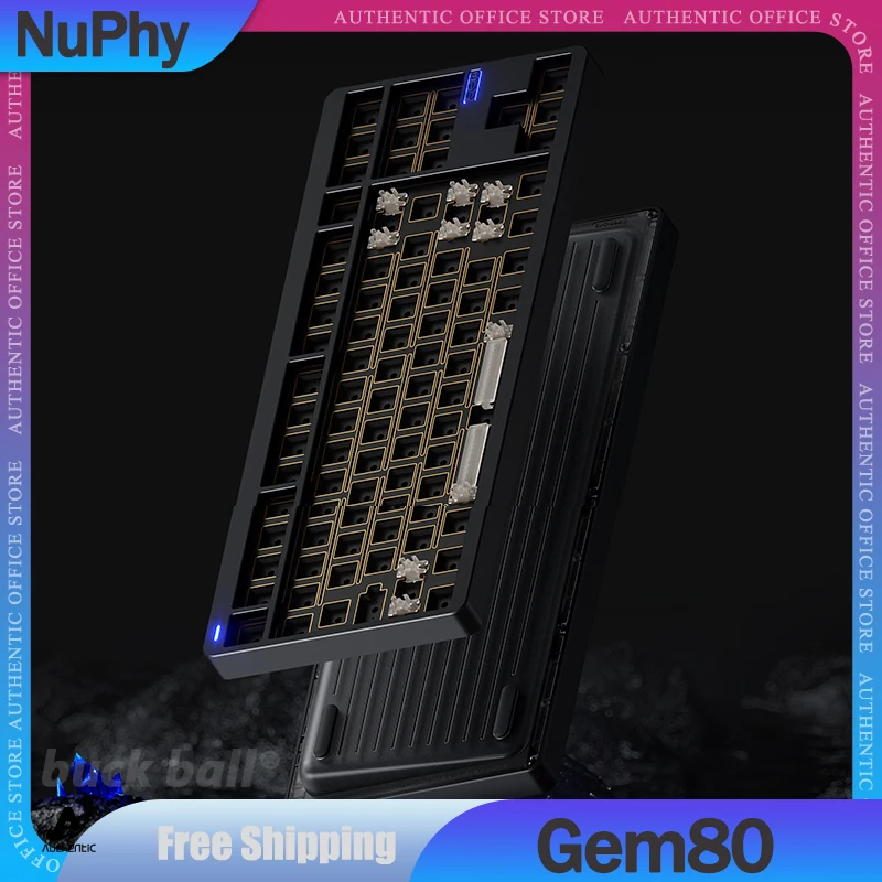 

Nuphy Gem80 Gamer Mechanical Keyboard 88 Keys 3Mode 2.4G Bluetooth Wireless Keyboard Gasket Customization Gaming Keyboard Gifts