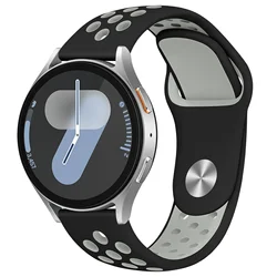Premium Silicone Strap - Universal Fit - 22mm watch strap (Black - gray 10)