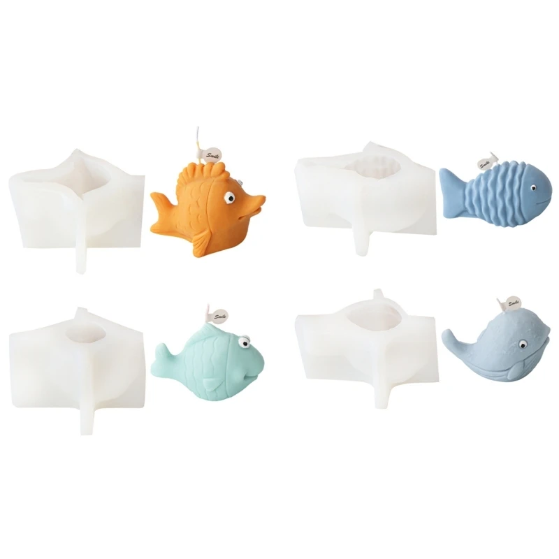 

Playful Marine Creature Shaped Molds Decorative Silicone Mould Ocean Animals Themed Gypsum Molds Decoration