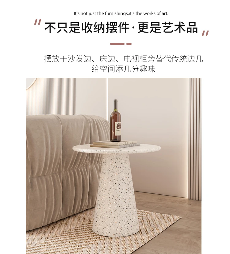 Кремовый стильный боковой столик диван боковой столик для гостиной ...