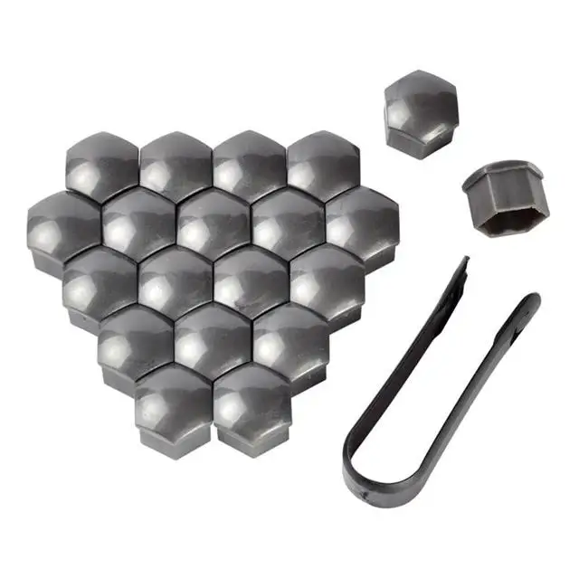 Car Wheel Nut Caps Set - 20Pcs Protective Anti-Rust Hub Covers for Stylish Exterior Decoration