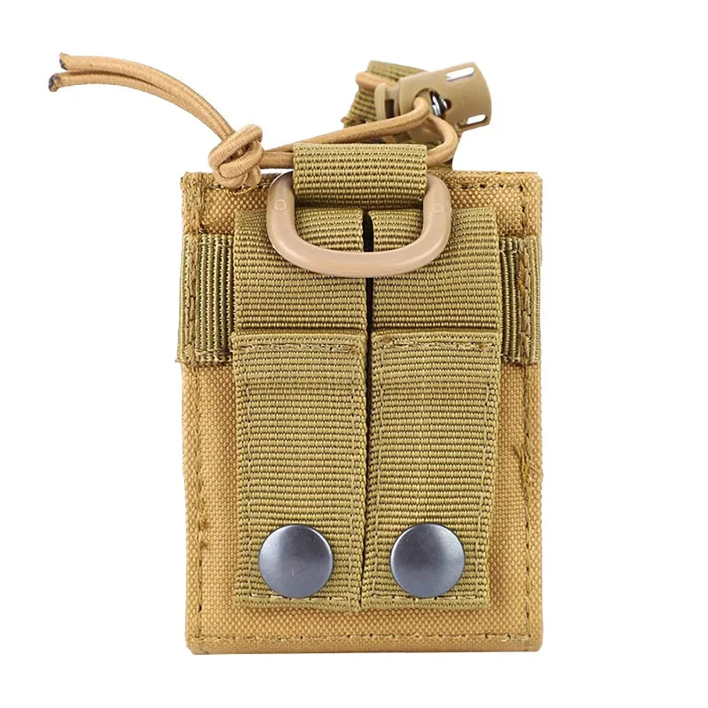 600D Tactical Molle Radio Walkie Talkie Pouch Waist Pocket Portable Interphone Holster Carry Bag Walkie-Talkie Case Holder