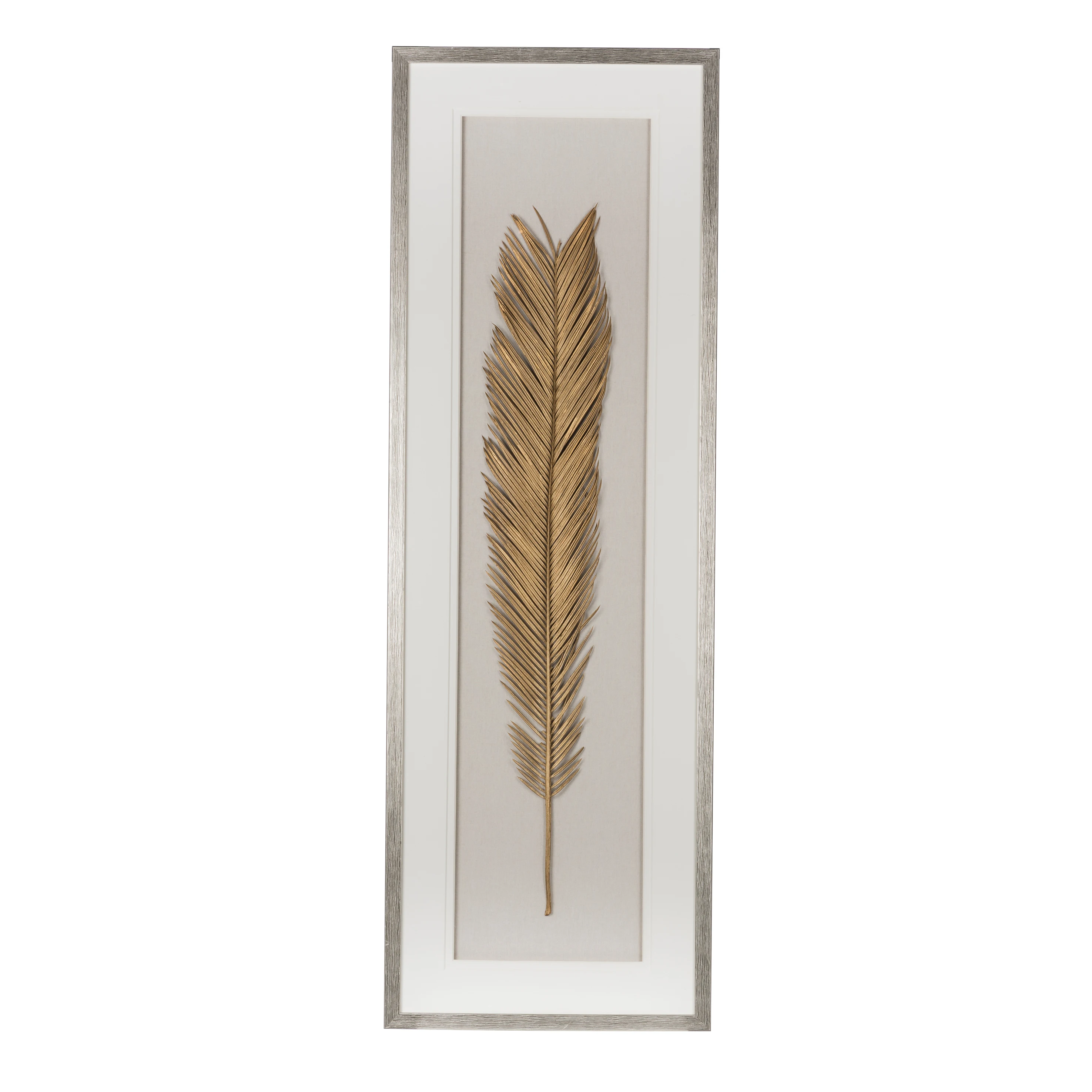 

16" x 47" Gold Leaf Framed Wall Art, Wall Decor for Living Room Dining Room Office Bedroom
