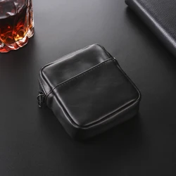 Premium Crazy Horse Leather Belt Phone Holster Case (Black)
