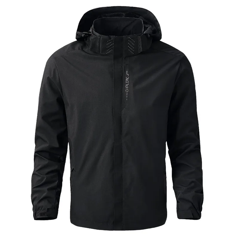 Men's Waterproof Rain Jacket Lightweight Outer Hooded