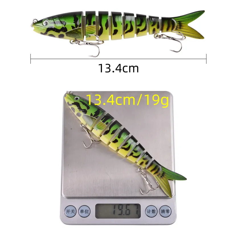 10pcs/lot 13cm 15g Multi-Colors Floating Bionic Big Fishing Minnow Lure  Artificial Hard Bait Swimbait