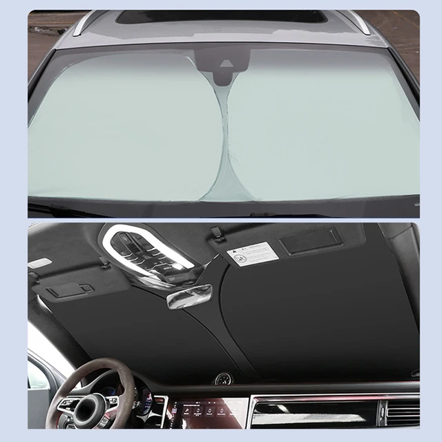 Car Windshield Sun Shade 4 Layers Nano Coating Window Shade Foldable Front Windscreen Sunshade UV Protection For Car SUV Truck 5