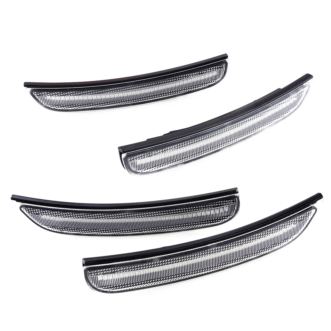 

4 шт./компл. прозрачные линзы, передняя и задняя желтая красная фотолампа, подходит для Chrysler 300 2015 2016-2021 68213845AD 68214402AD