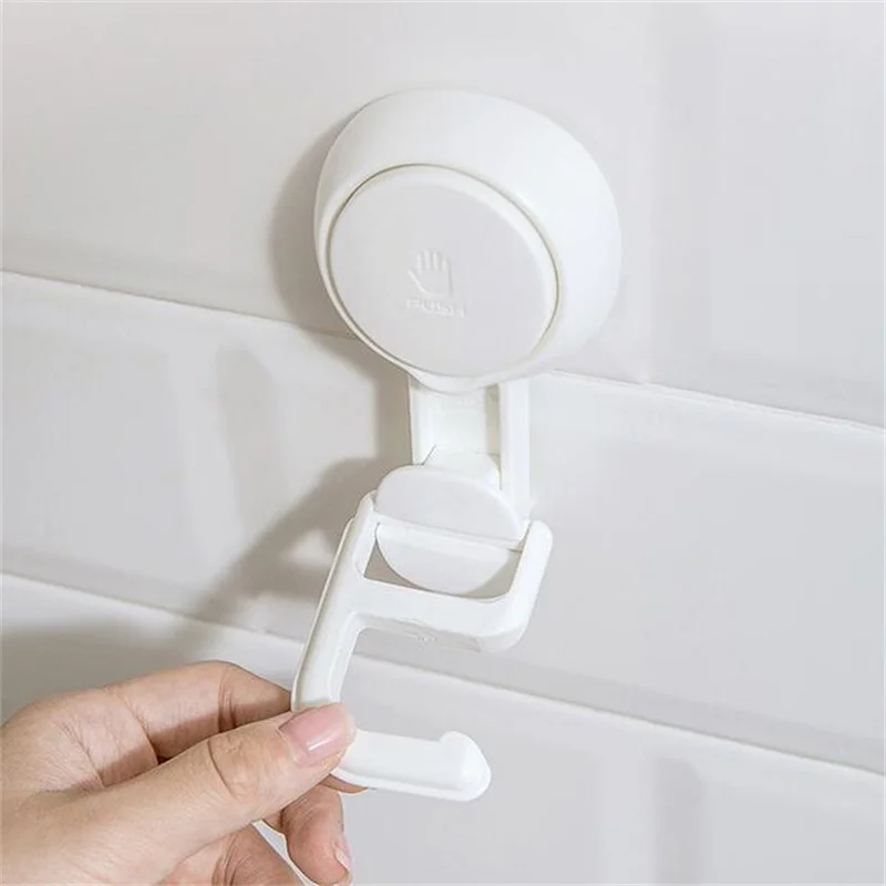 

1PCS Powerful Vacuum Suction Cup Hooks Shower Holder Removable Bathroom Hooks Suction Towel Rack Kitchen Hanging Hook Organizer