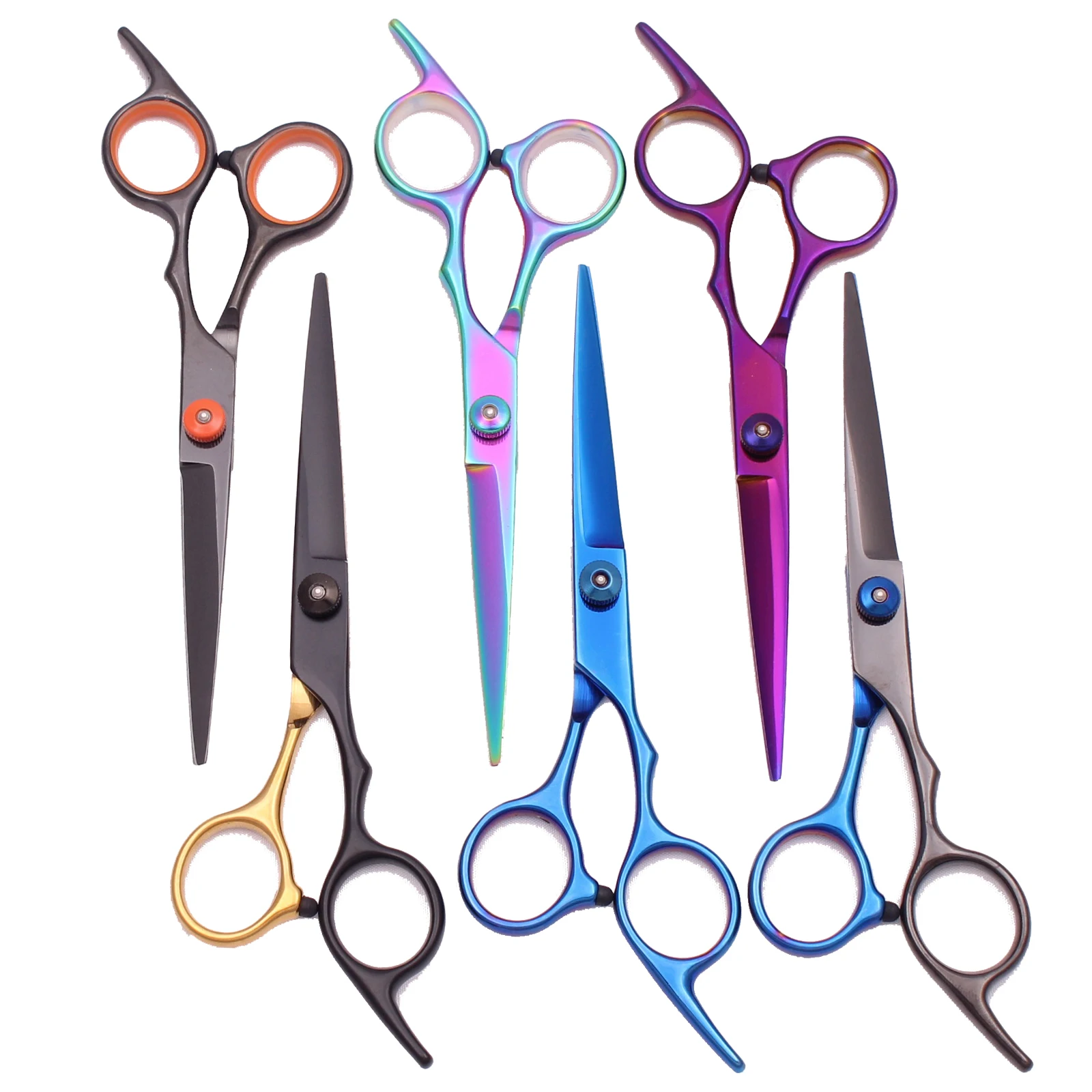 Hair Cutting Scissors 6.0 Inches Professional Thinning Hairdressing Set Salon Barber Home Japanese Steel