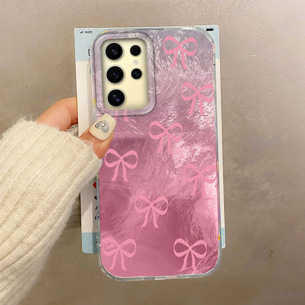 Chic Circular Dots Bowknot Phone Case - Elegant TPU Back Cover
