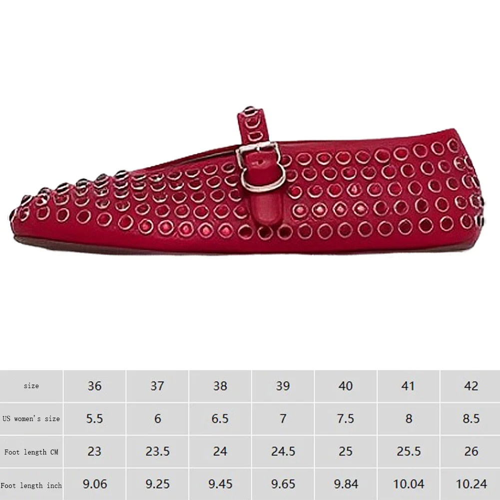 Women Crystal Studded Flats with Buckle Strap Rhinestone Ballet Flats Crystal Ballerina Shoes Comfortable Female Casual Shoes 6