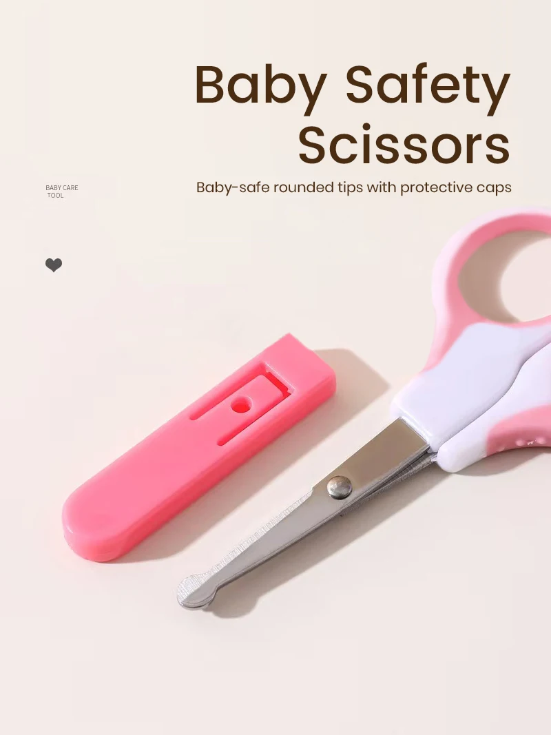 6PCS/Set of Baby Care Package With Suction Cards Includes a Comb, Brush and Nail Clipper Set for Home Use