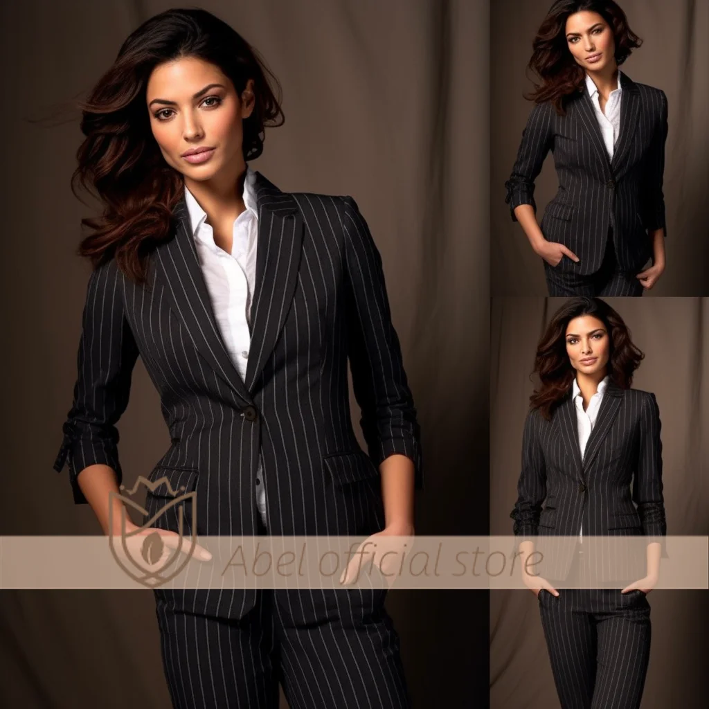 Women's 2 Piece Striped Suit Suit - Sophisticated and unique custom-made formal suit for formal occasions