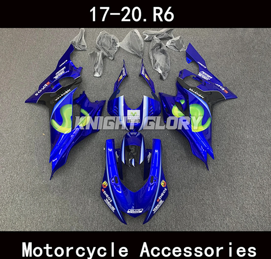 

Suitable for YZF-R6 YZF R6 2017 2018 2019 2020 Motorcycle Shell Fairing Spoiler Bodywork Set