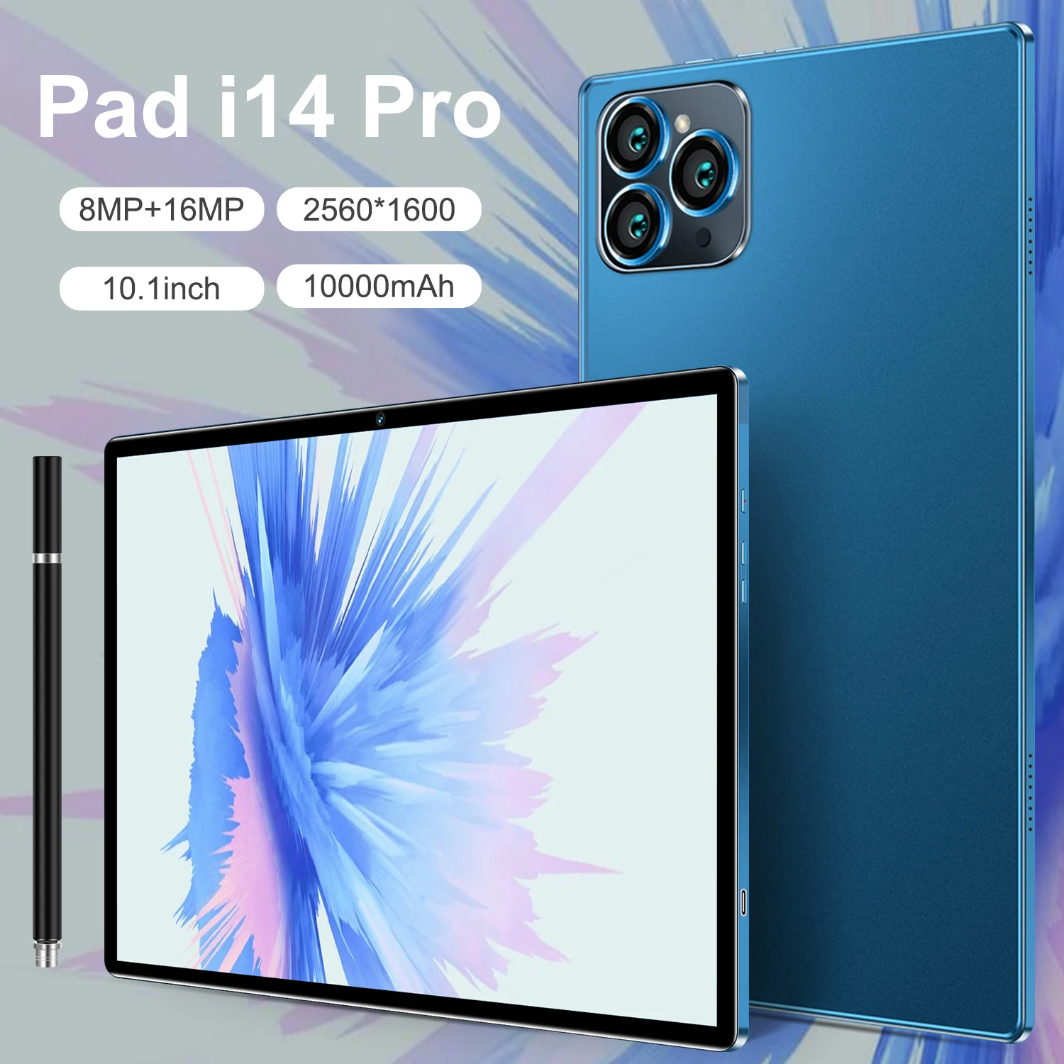 2023 Tablet Android Pad i14 Pro 10.1 Inch HD 16G+512GB Global Tablette