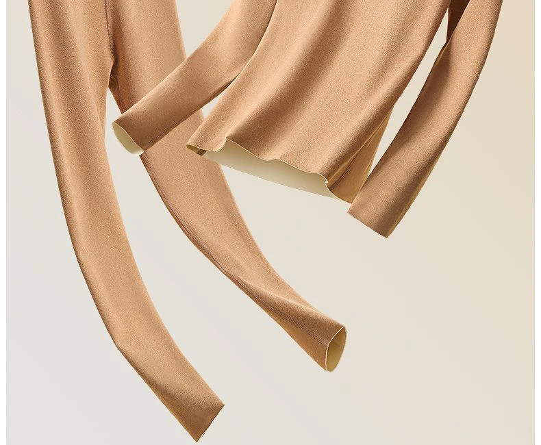 Frauen Thermische Unterwäsche Warme Nahtlose Schlank Hohe Elastizität Plus Samt Heizung Sexy Thermische Unterwäsche Sets Frauen Winter Kleidung – Detail 9